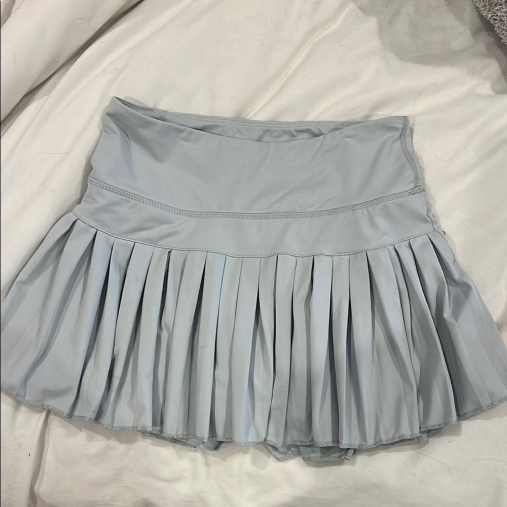 Light blue gold hinge skirt